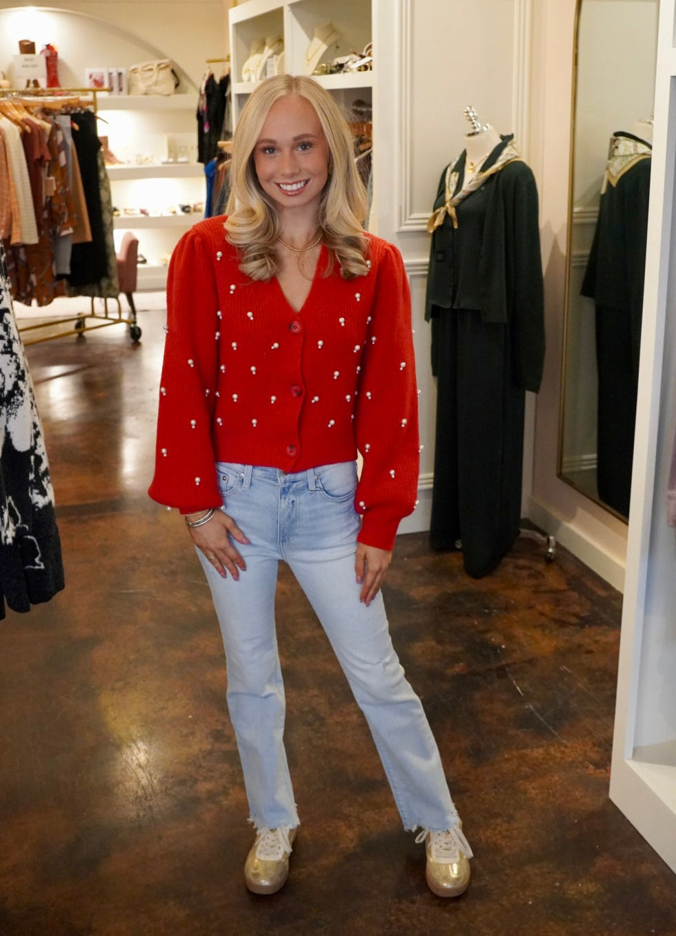 Bowen Sweater Poinsettia