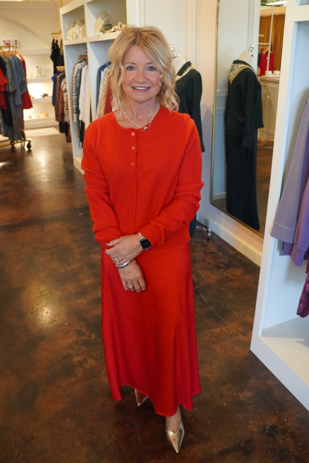 Medina Cardi-Festive Red