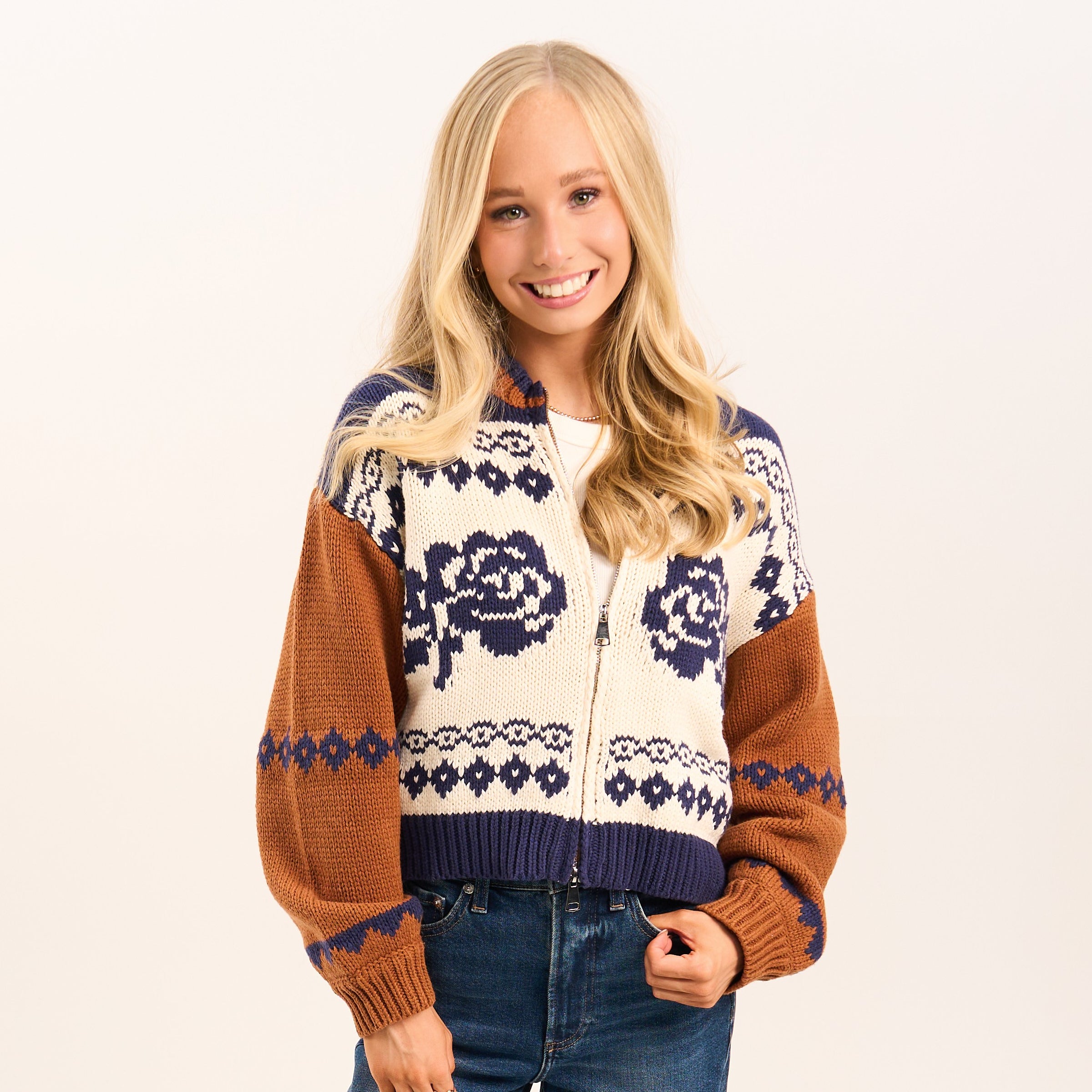Sweet Rose Sweater Jacket