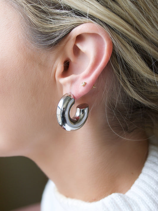 GirlBoss 2.0 Earrings Silver