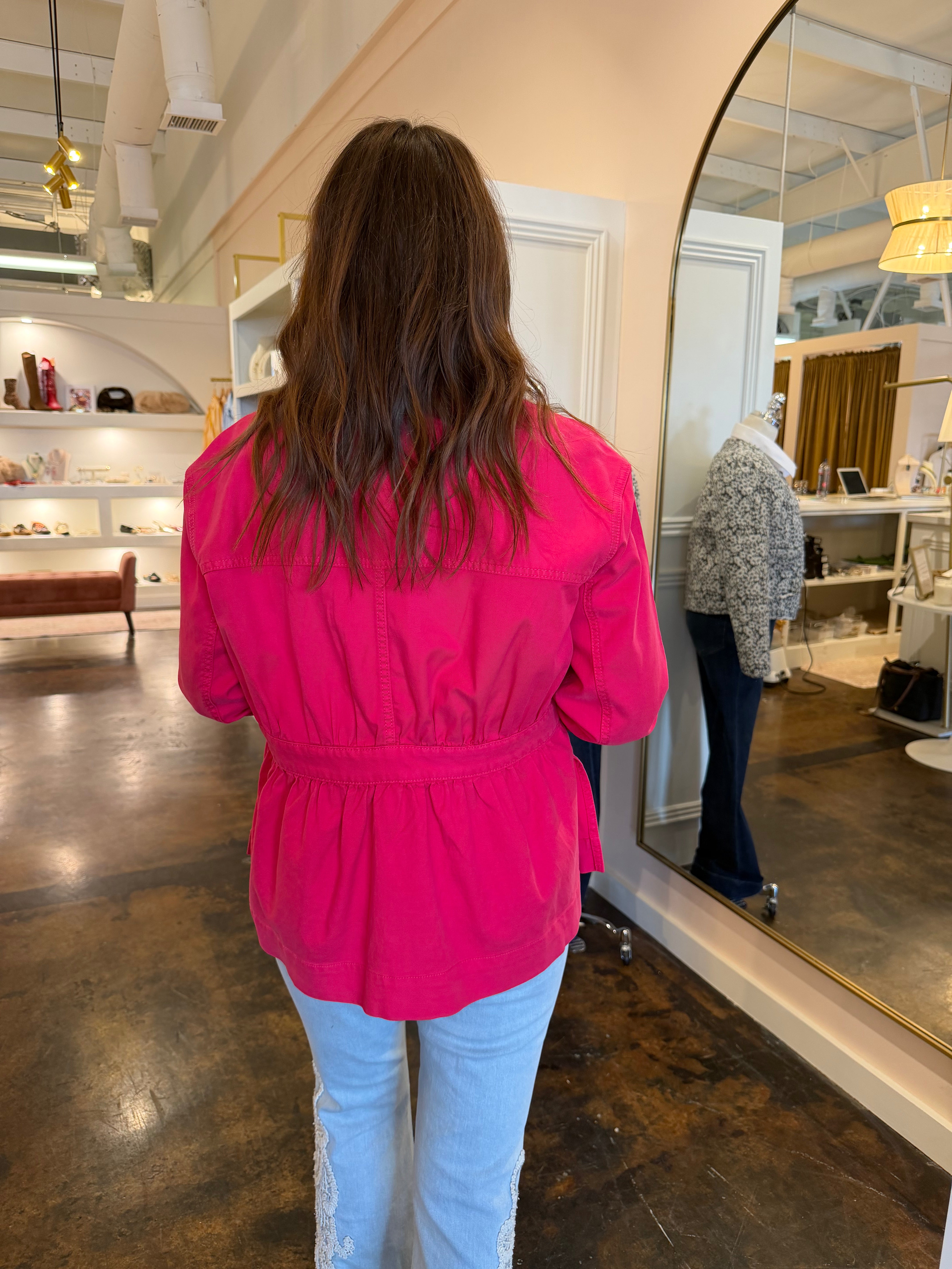 Relaxed Jacket-Diva Pink