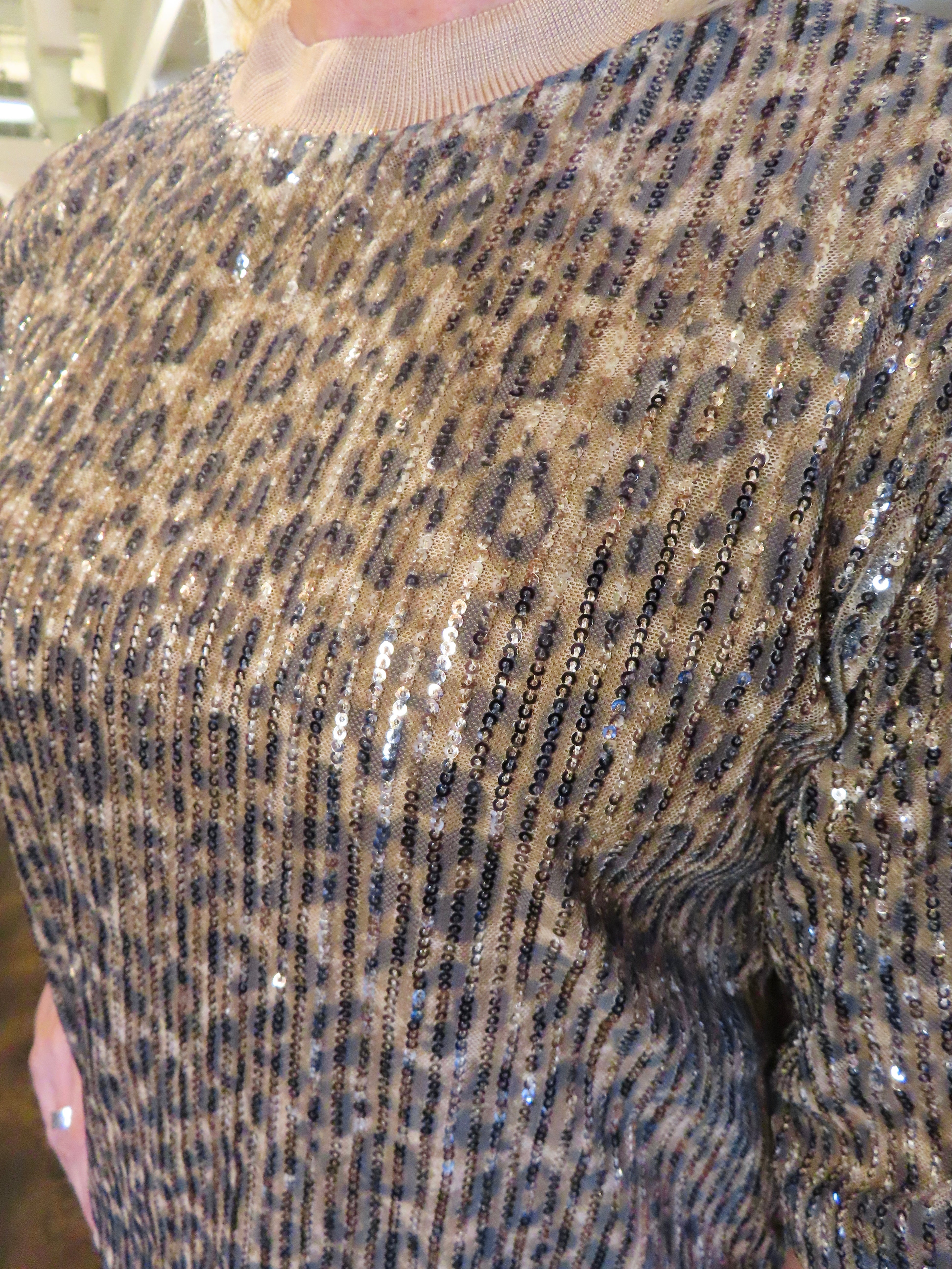 Cheetah Holiday Top