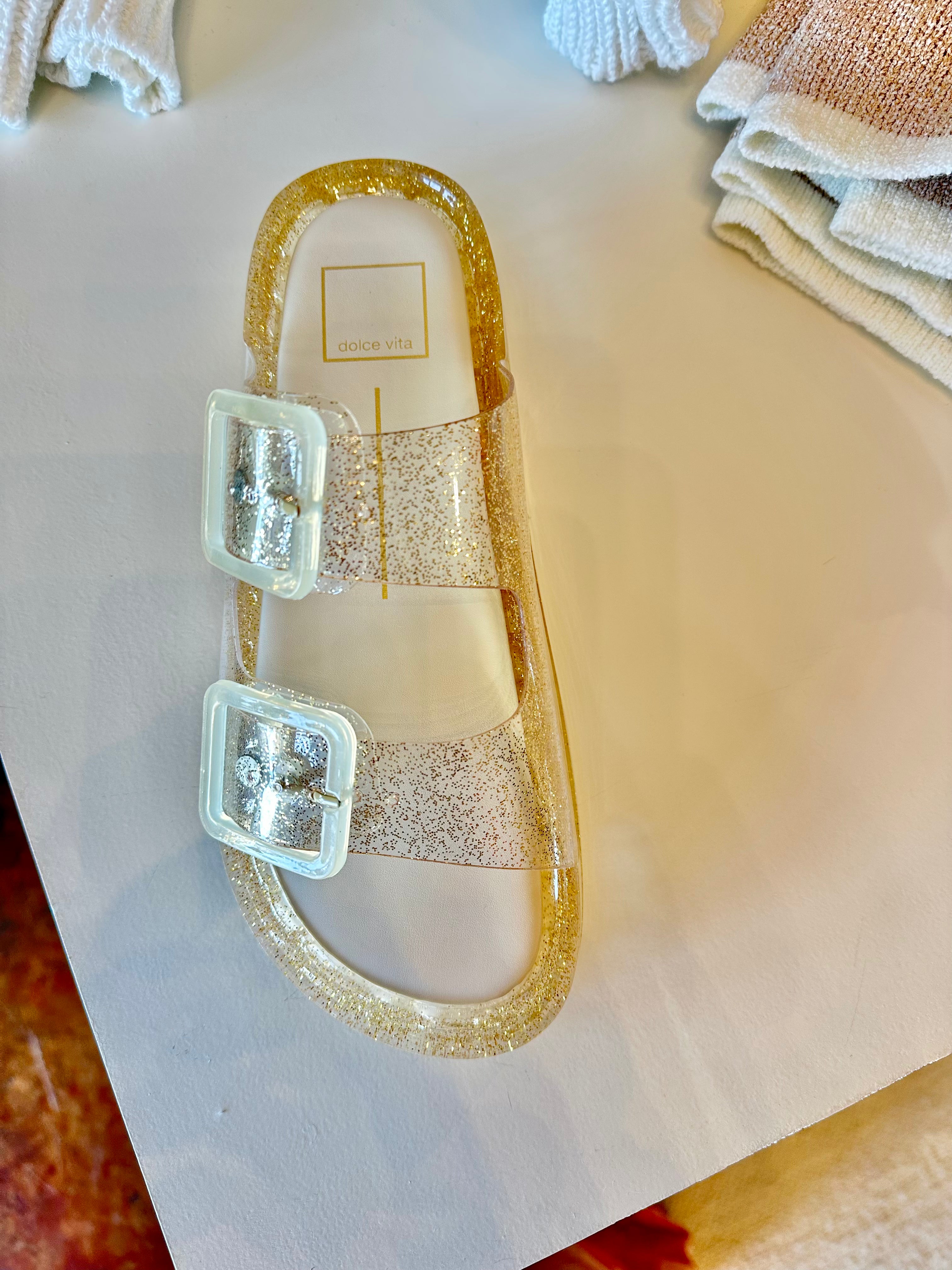 Julio Jelly Sandal-Gold