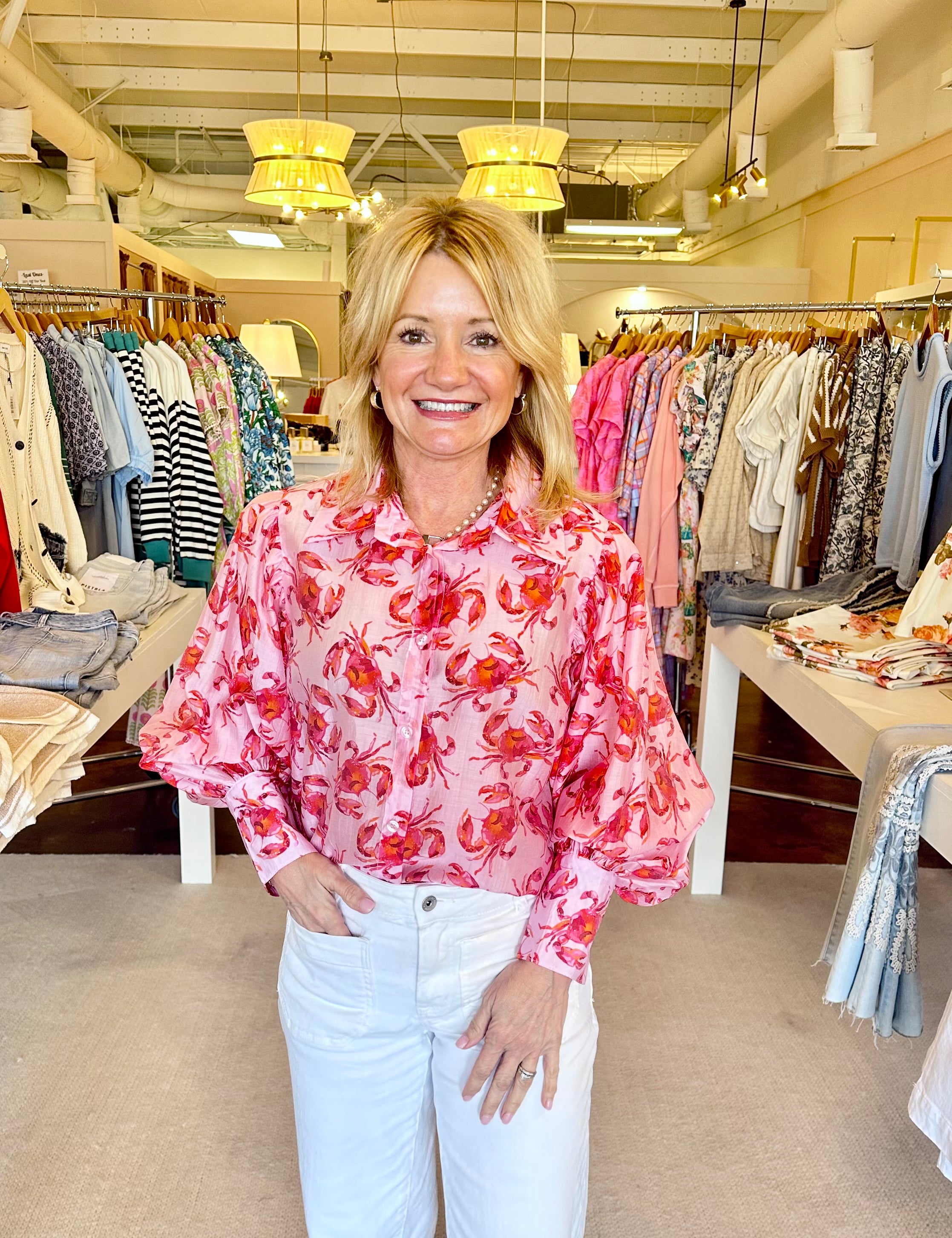 Bellissima Blouse-Sea