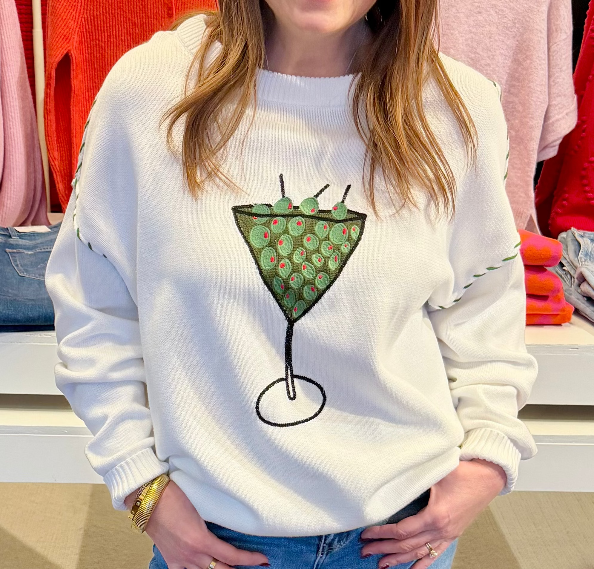 Riley Sweater-Extra Olives