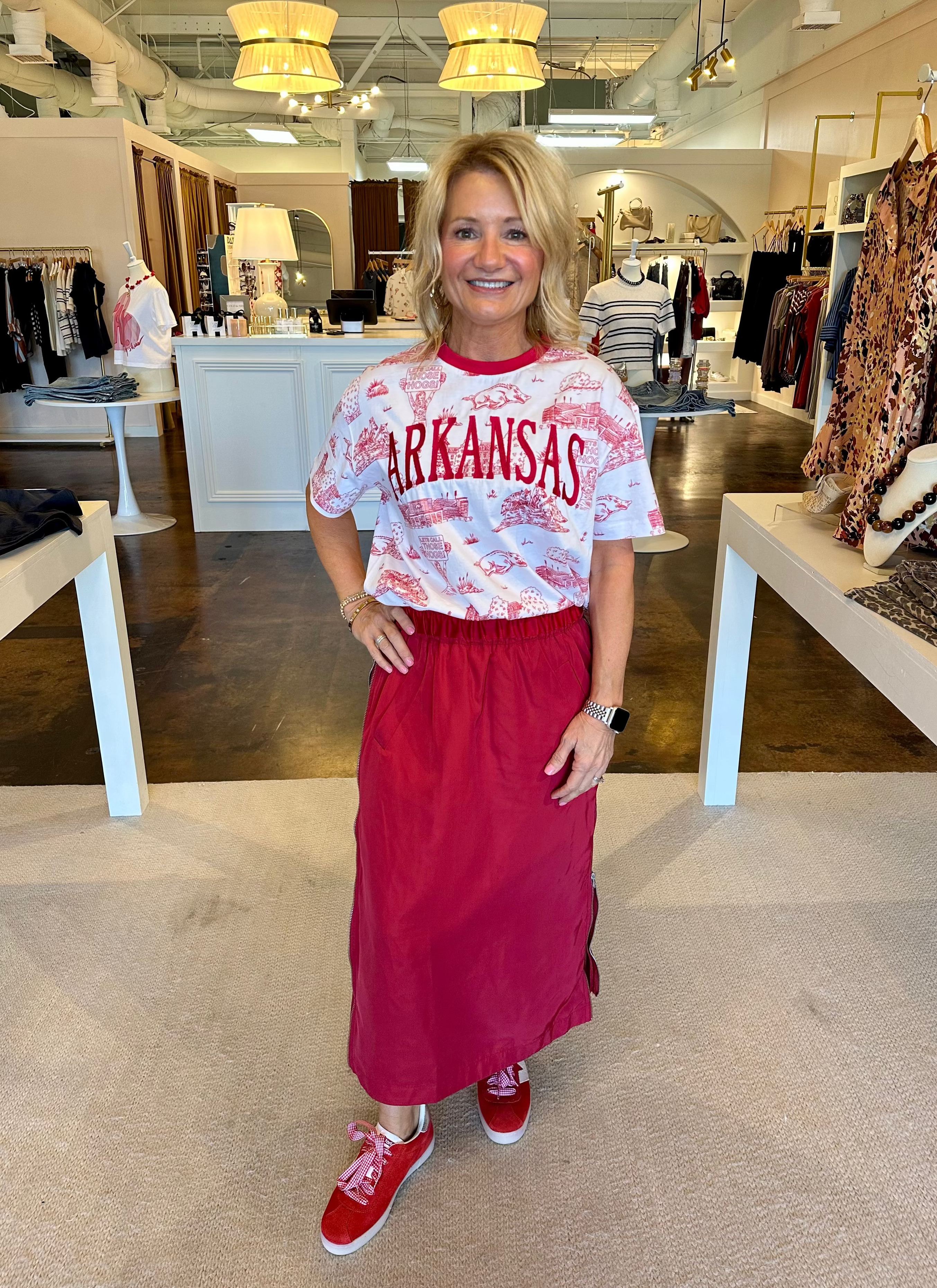 Jelani Skirt-Red