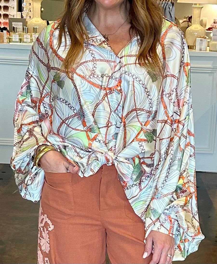Saddle & Sage Blouse-One Size
