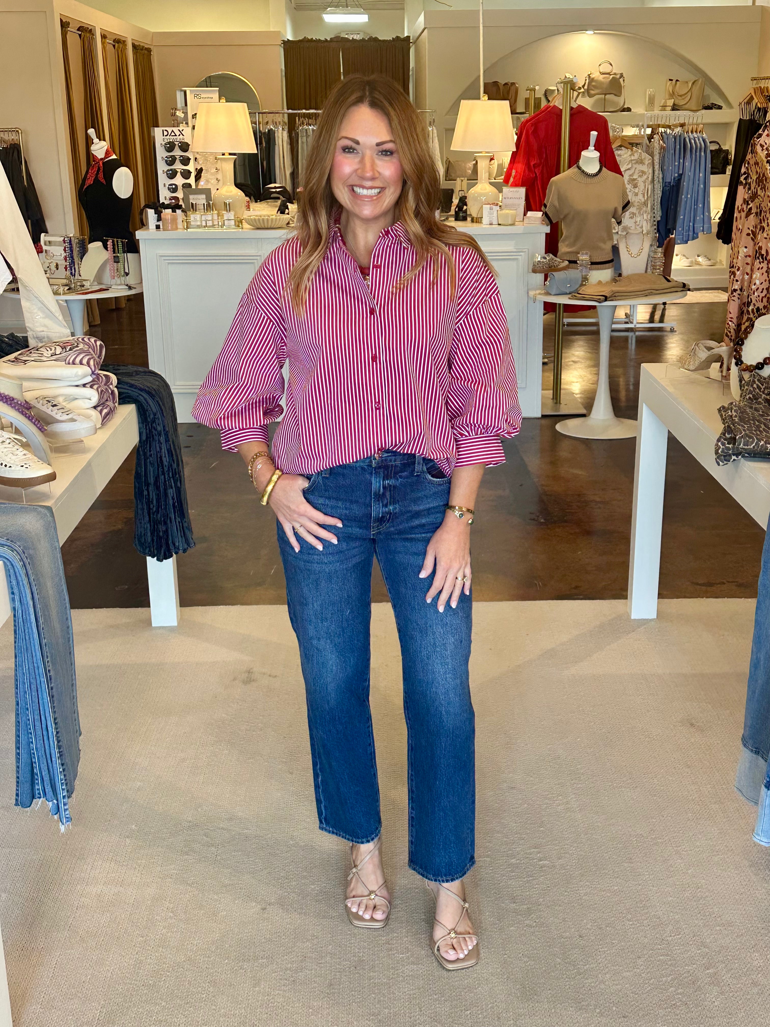 Cherry Lane Stripe Blouse