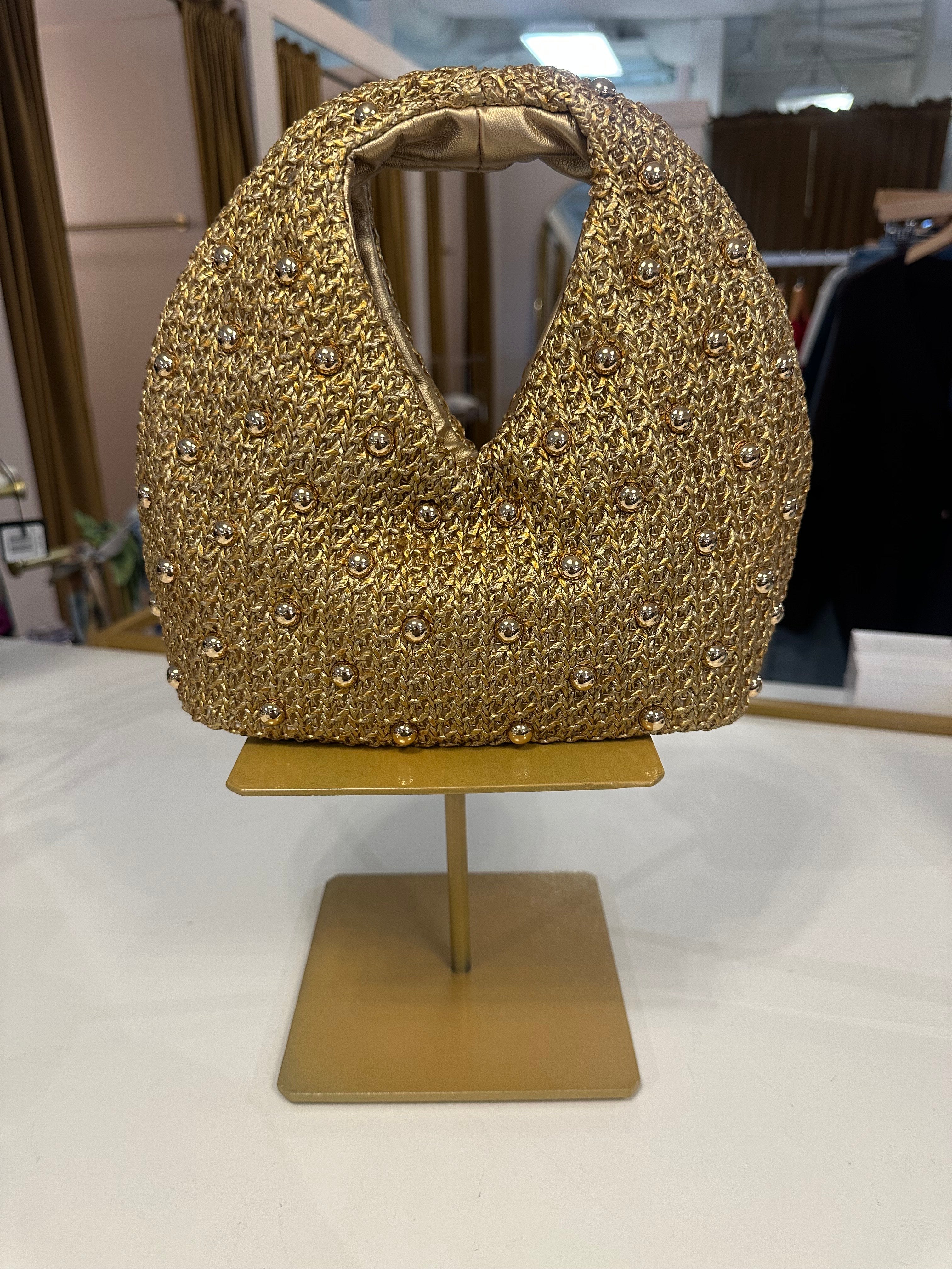 Dahlia Gold Handbag