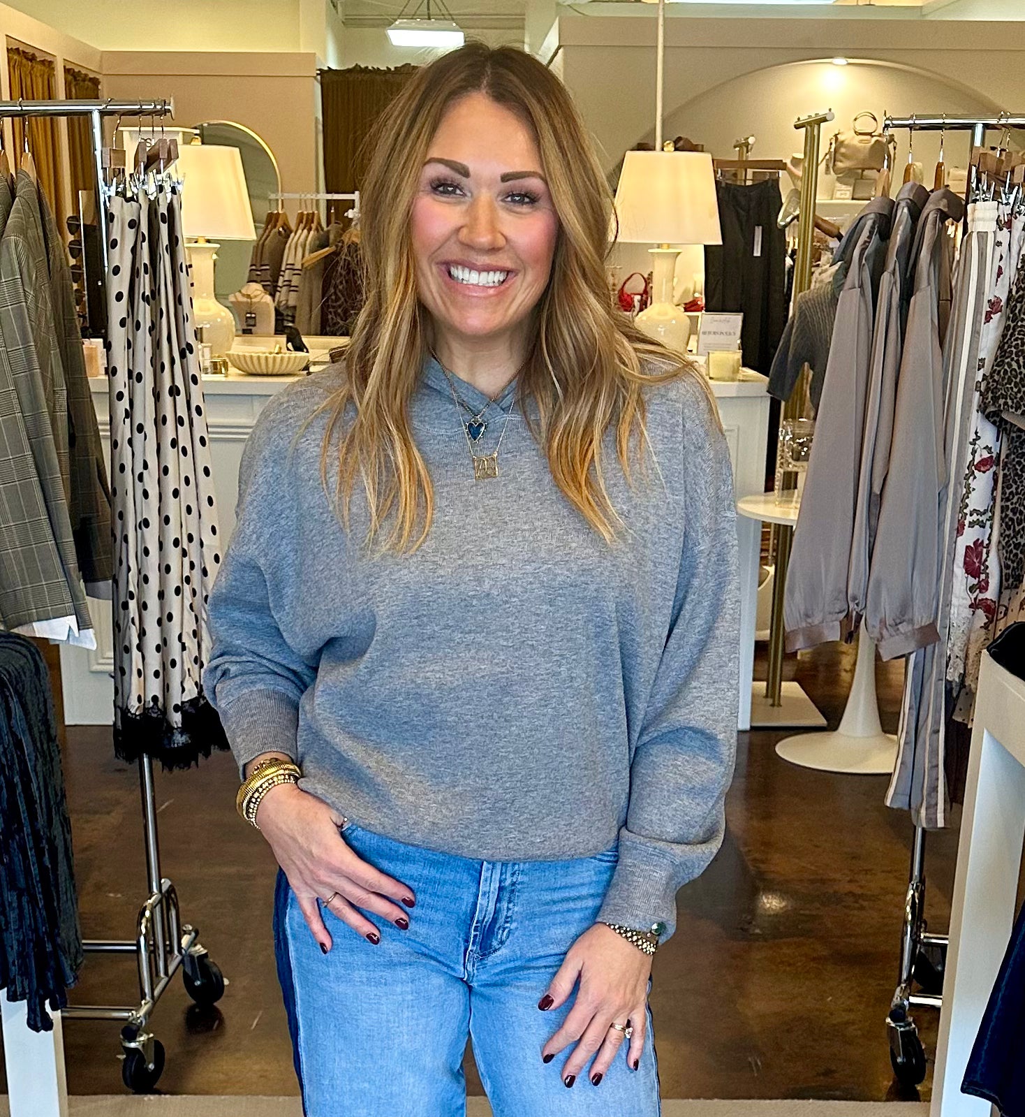 Grayson Sweater-Heather Grey