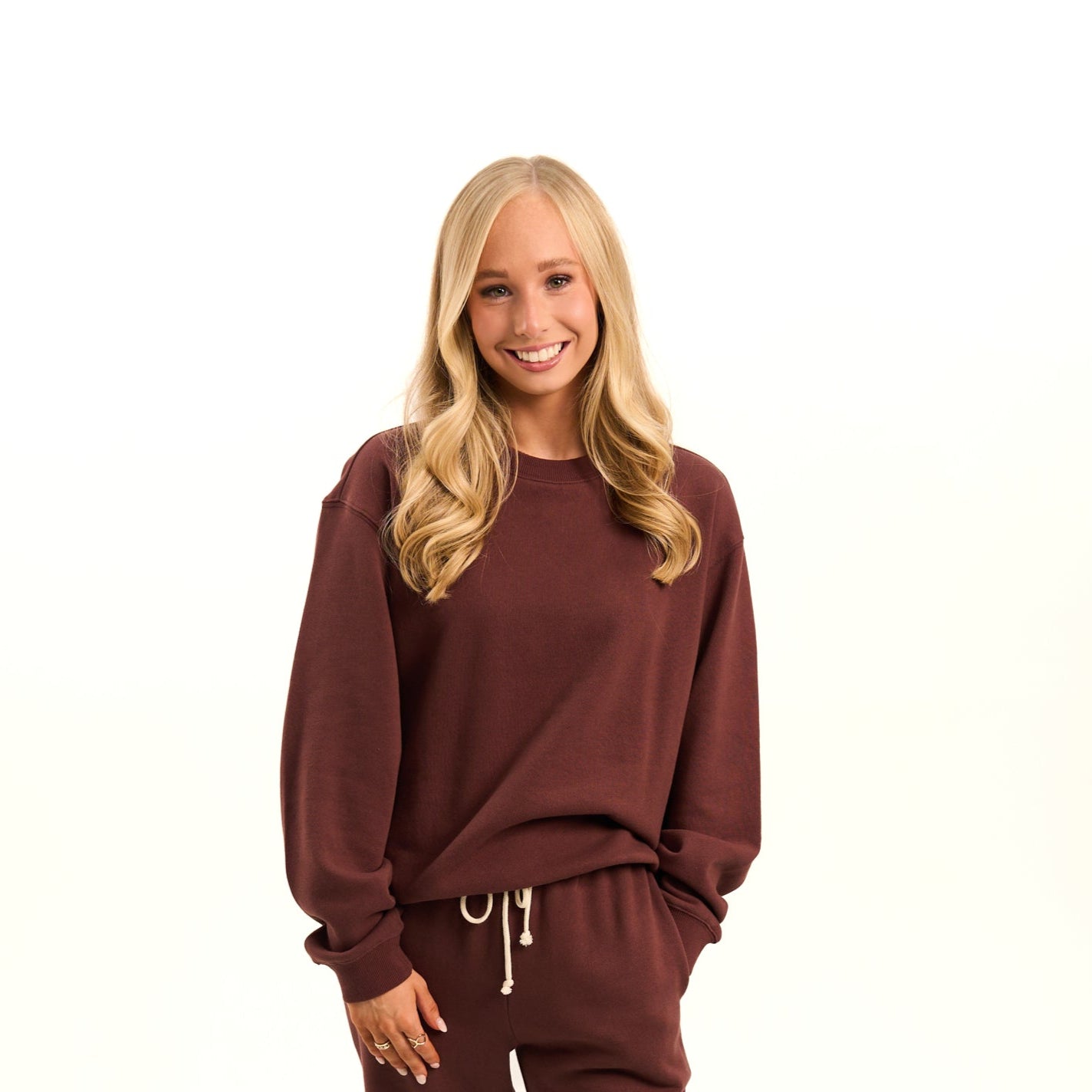 Boyfriend Sweatshirt-Sandalwood