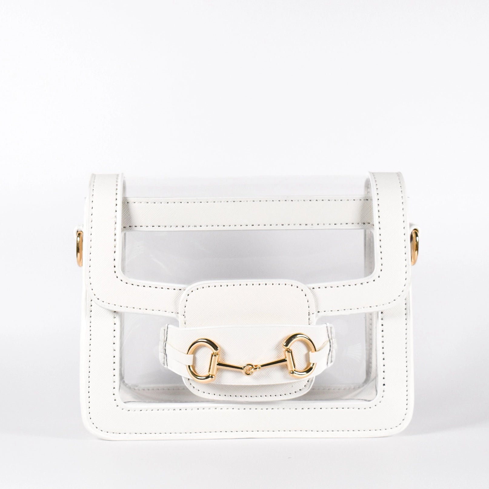 Ashley Clear Handbag-White
