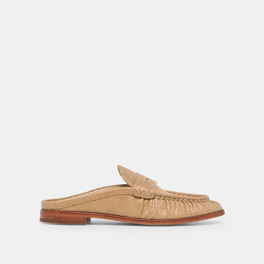 Betzy Mule Loafer-Latte Suede