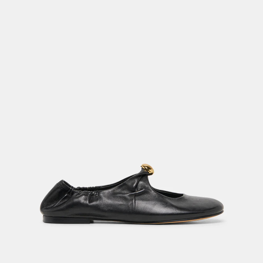 Cornel Flat-Black Leather