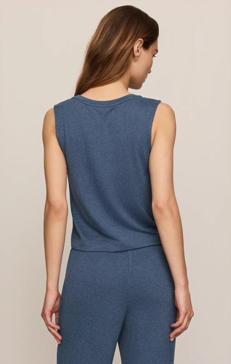 Sloane Soft Knit Tank-True Navy