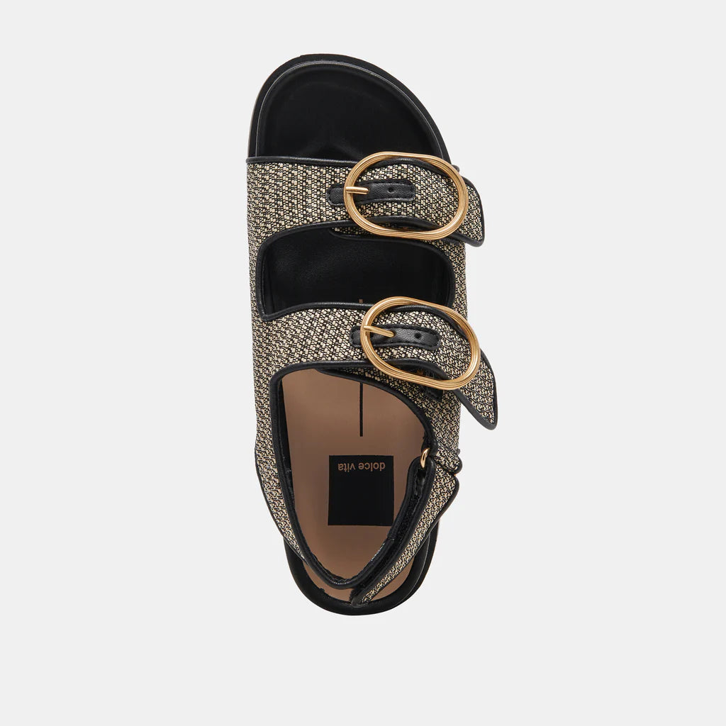 Starla Black Multi Woven Sandal