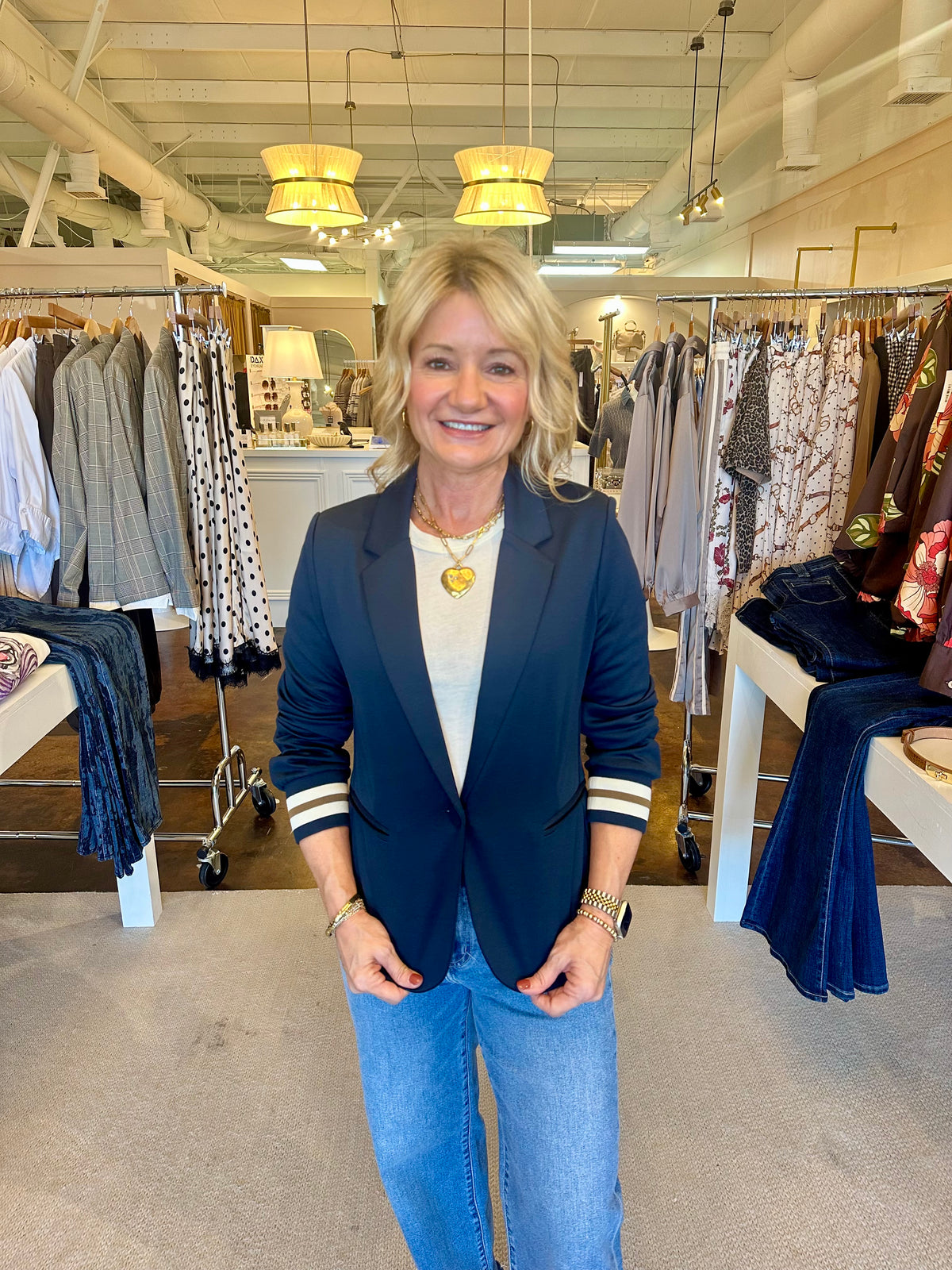 Rizetta Blazer-Dark Sapphire