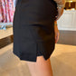 Cut Out Skort-Black