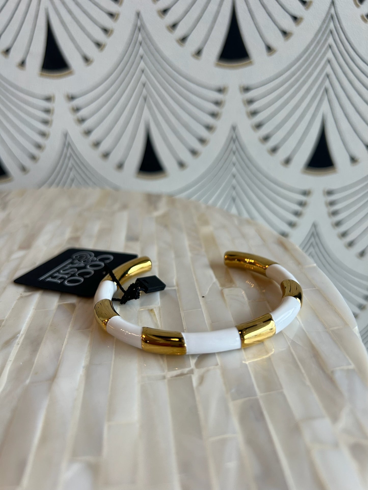 GC White & Gold Cuff