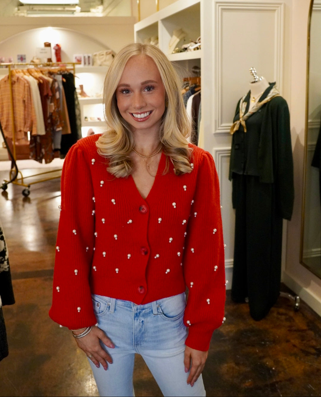 Bowen Sweater Poinsettia