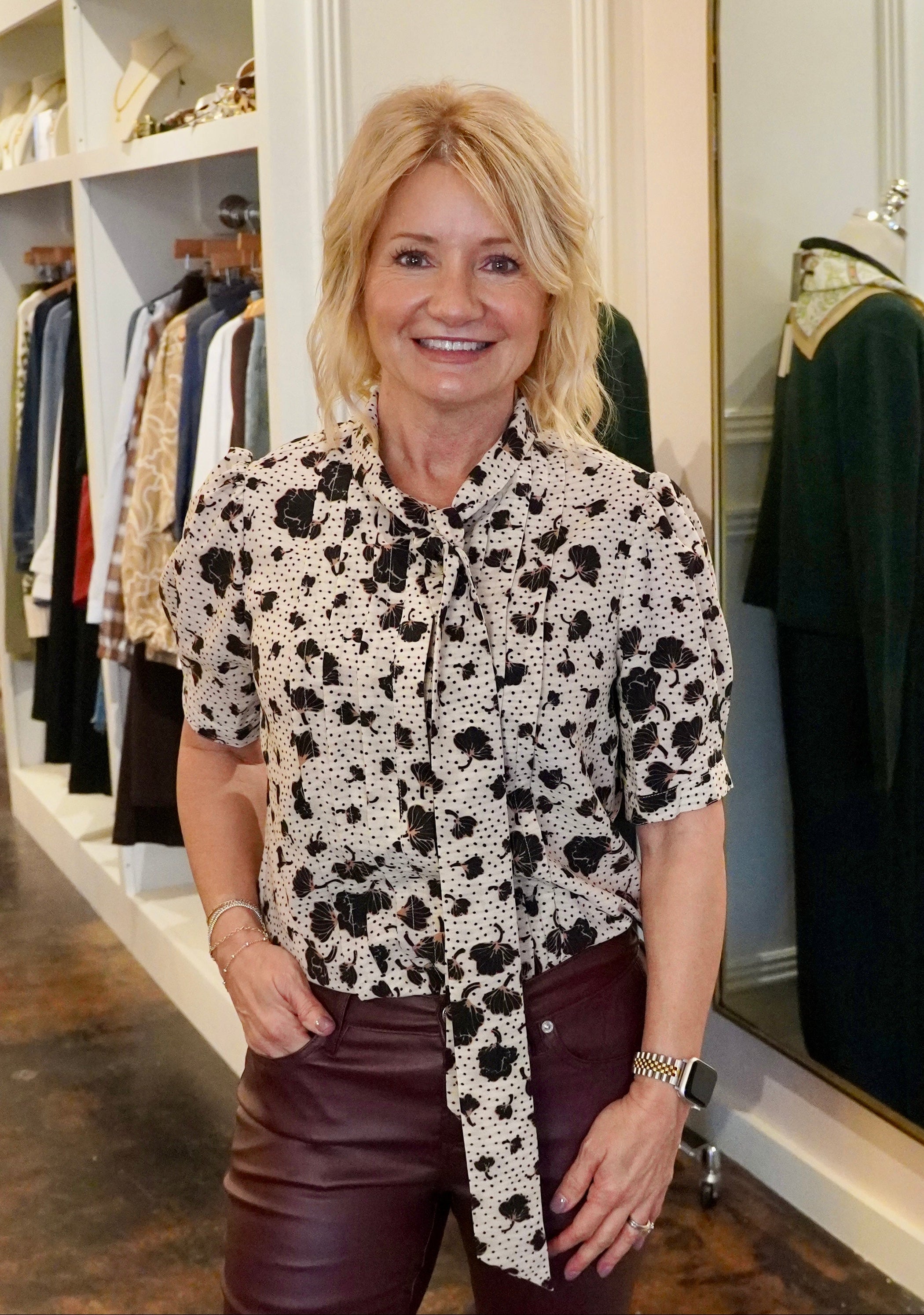 Delilah Scarf Neck  Blouse