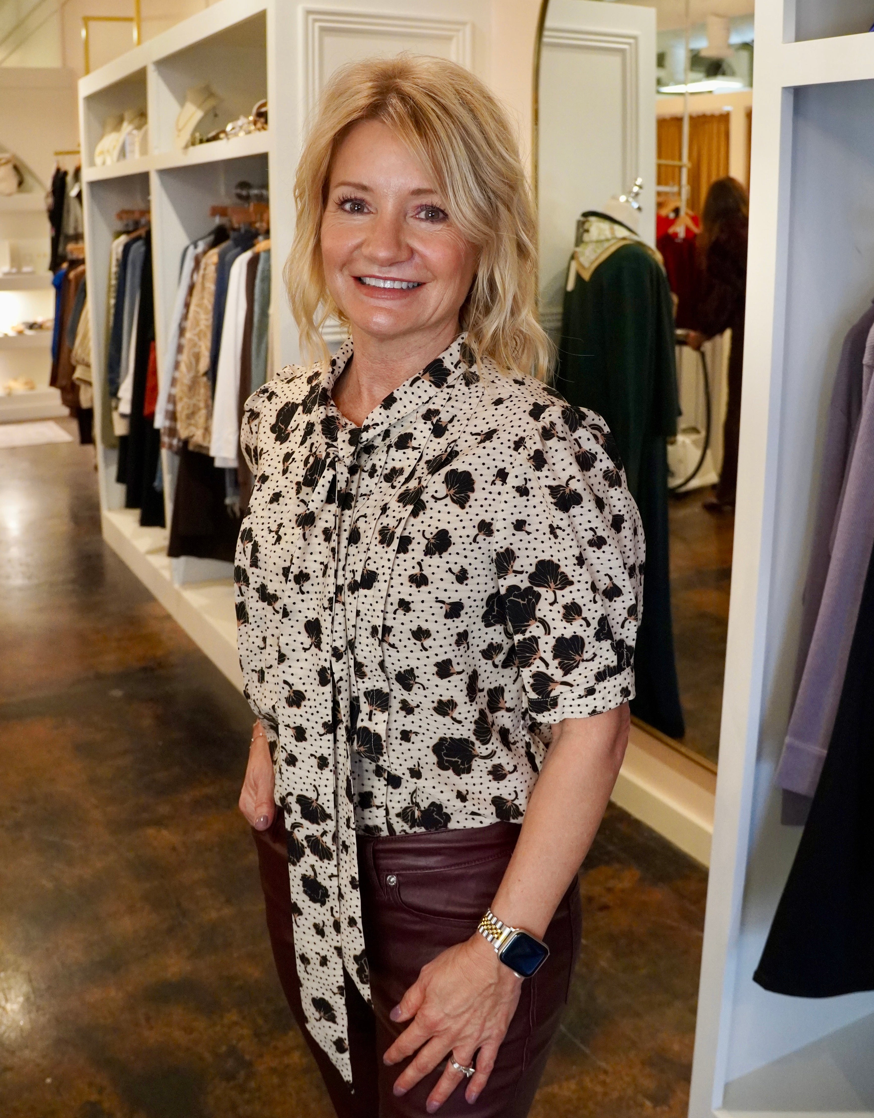 Delilah Scarf Neck  Blouse