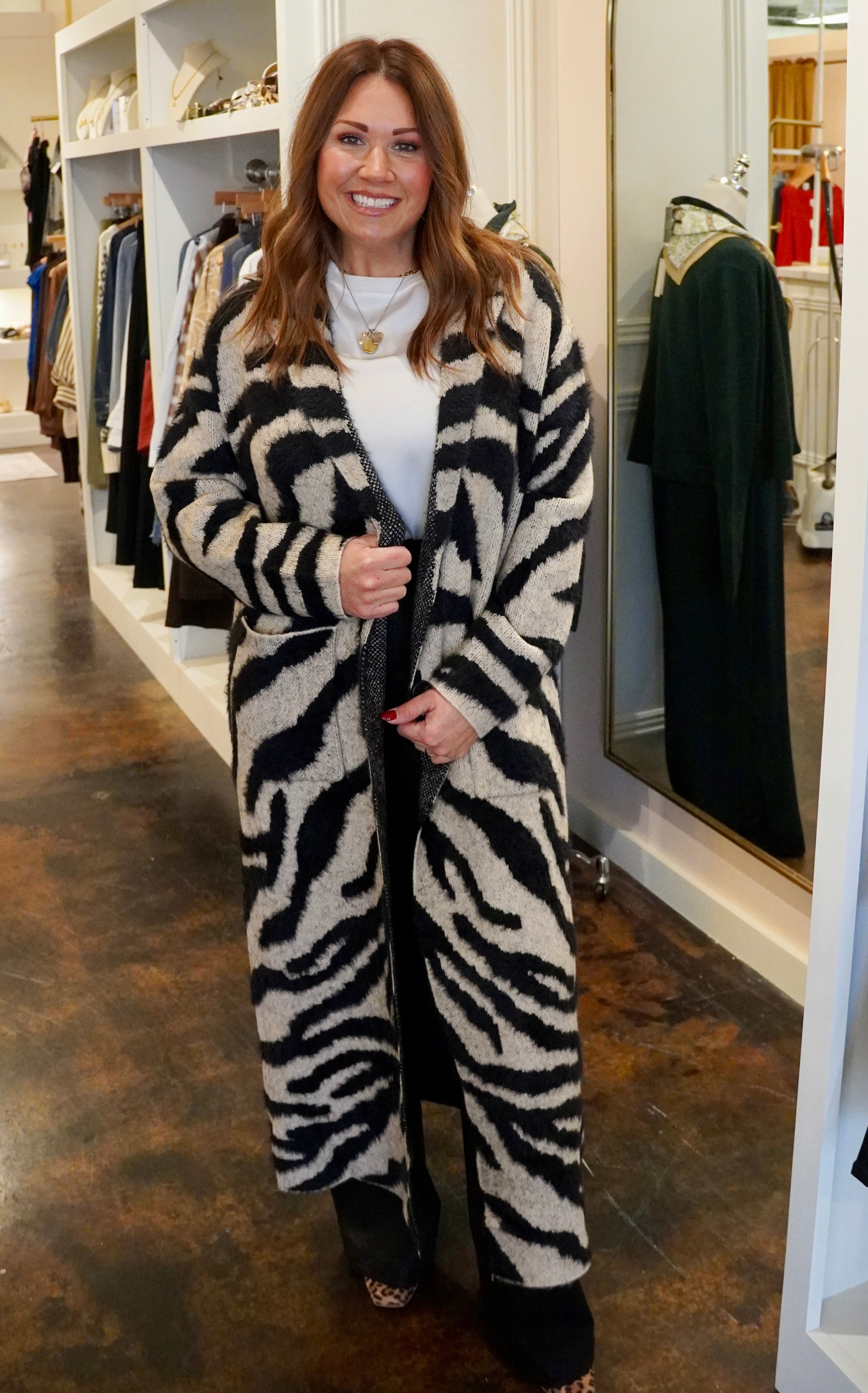 Rashad Zebra Coat