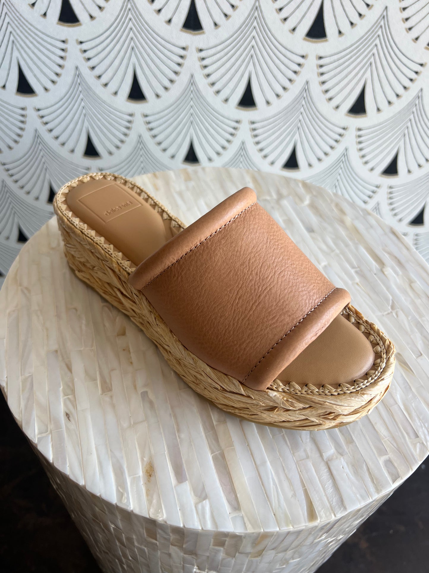 Chavi Leather Slide