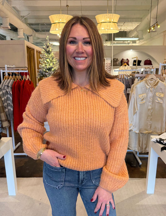 Chunky Peach Sweater