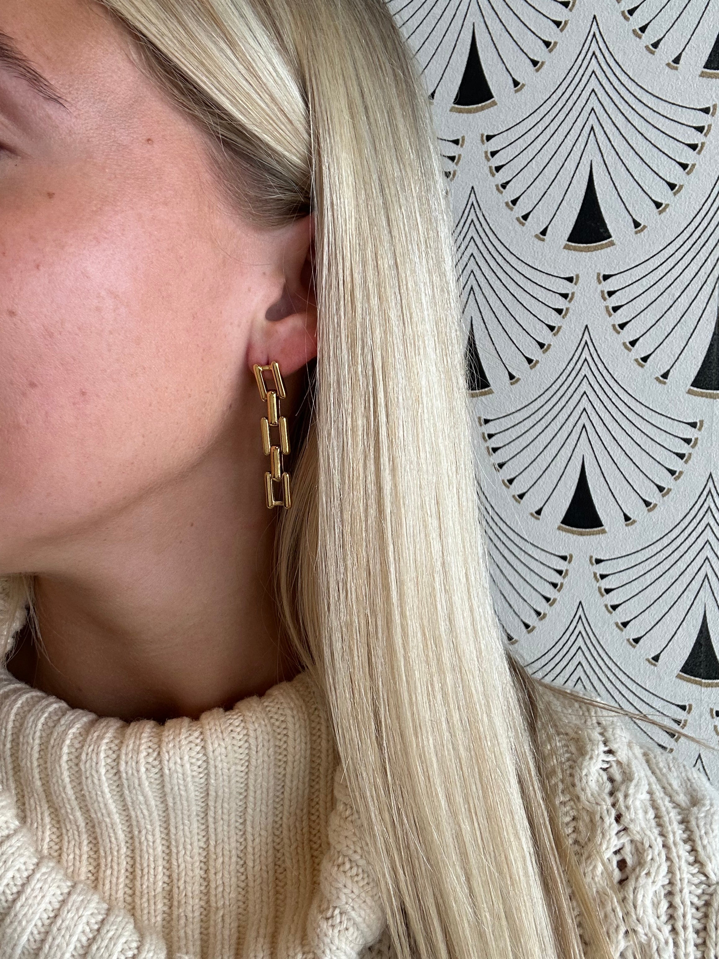 Statement Link Earrings