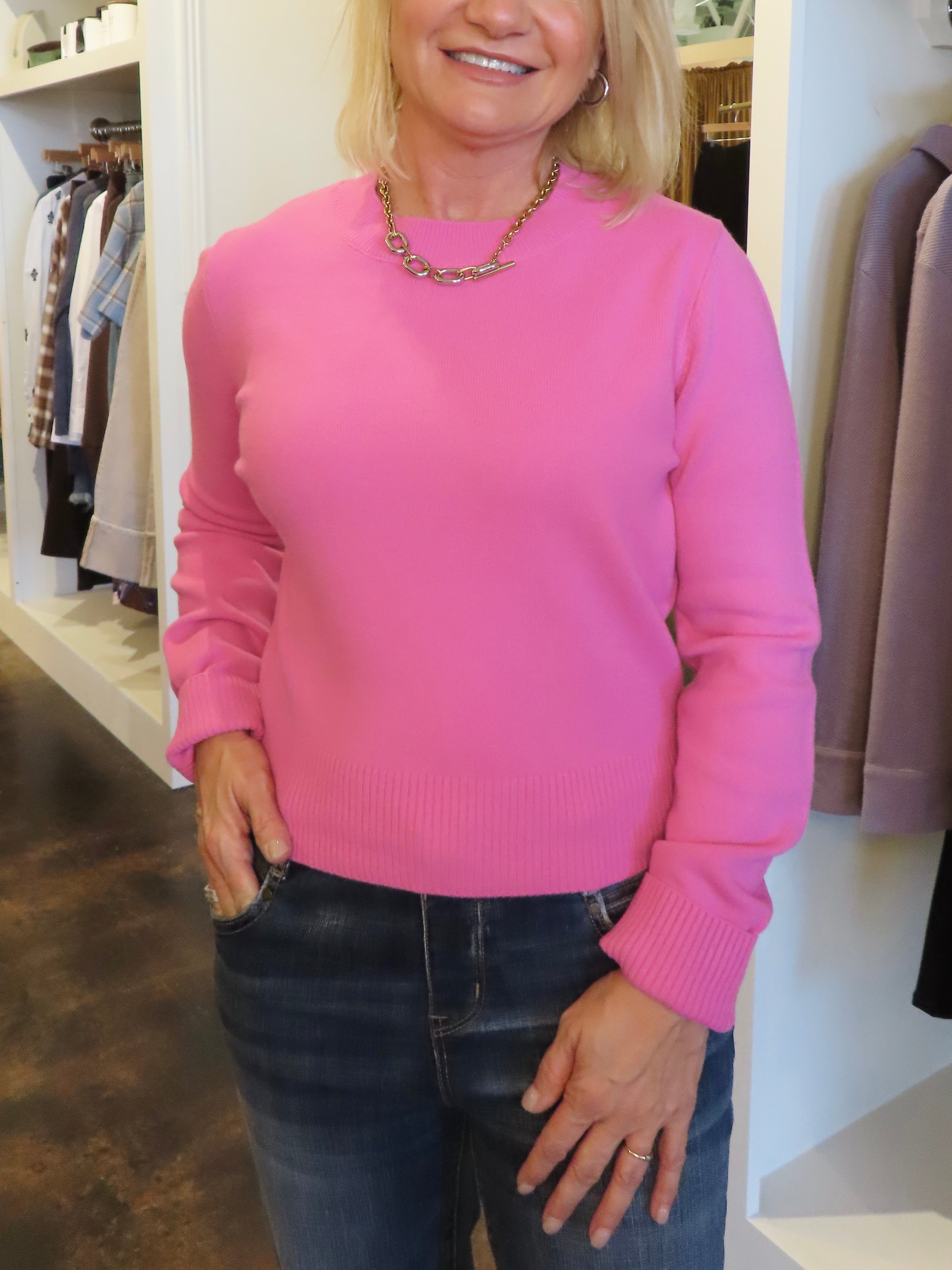 Babysoft Sweater-Taffy Pink