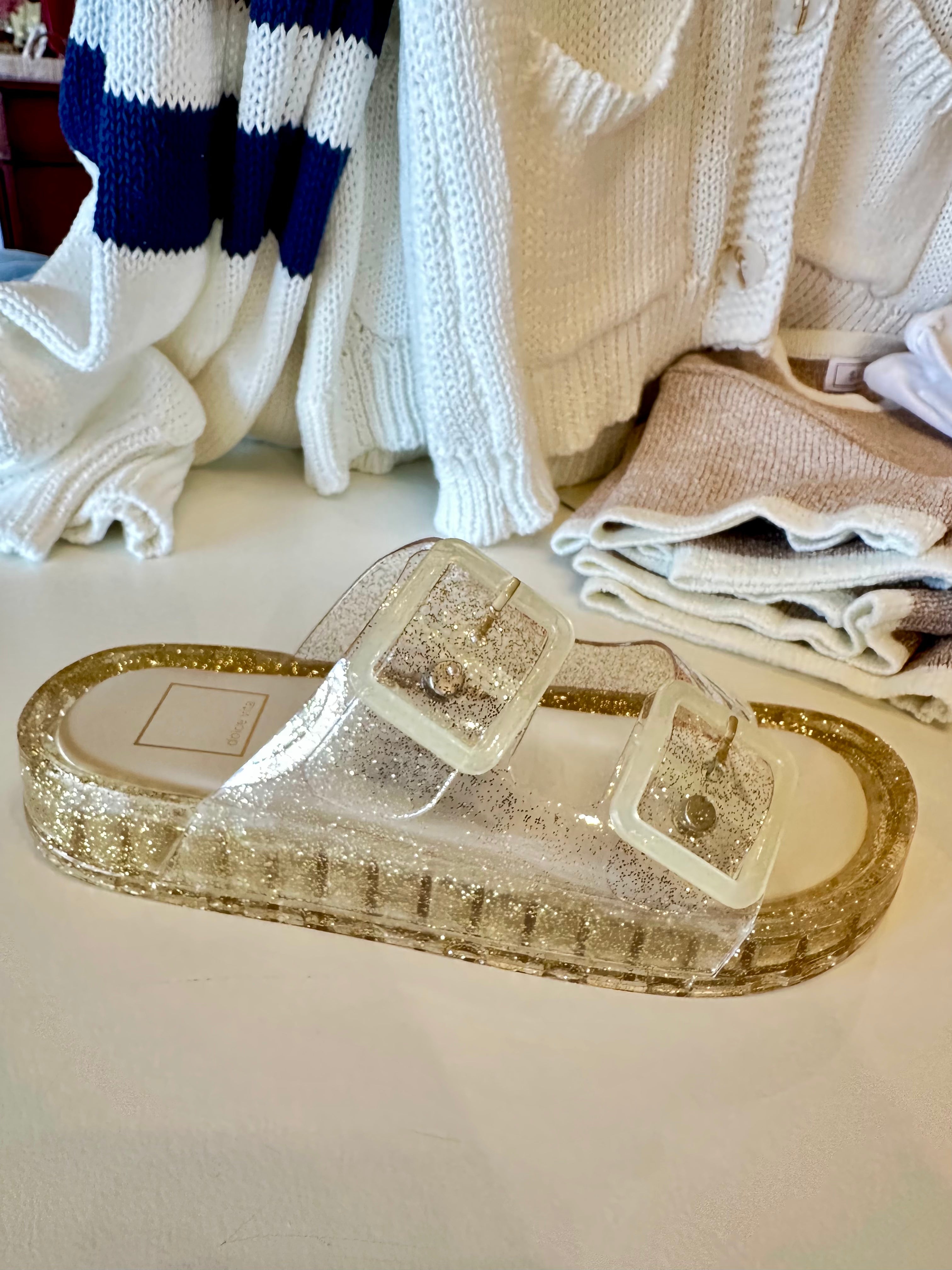 Julio Jelly Sandal-Gold