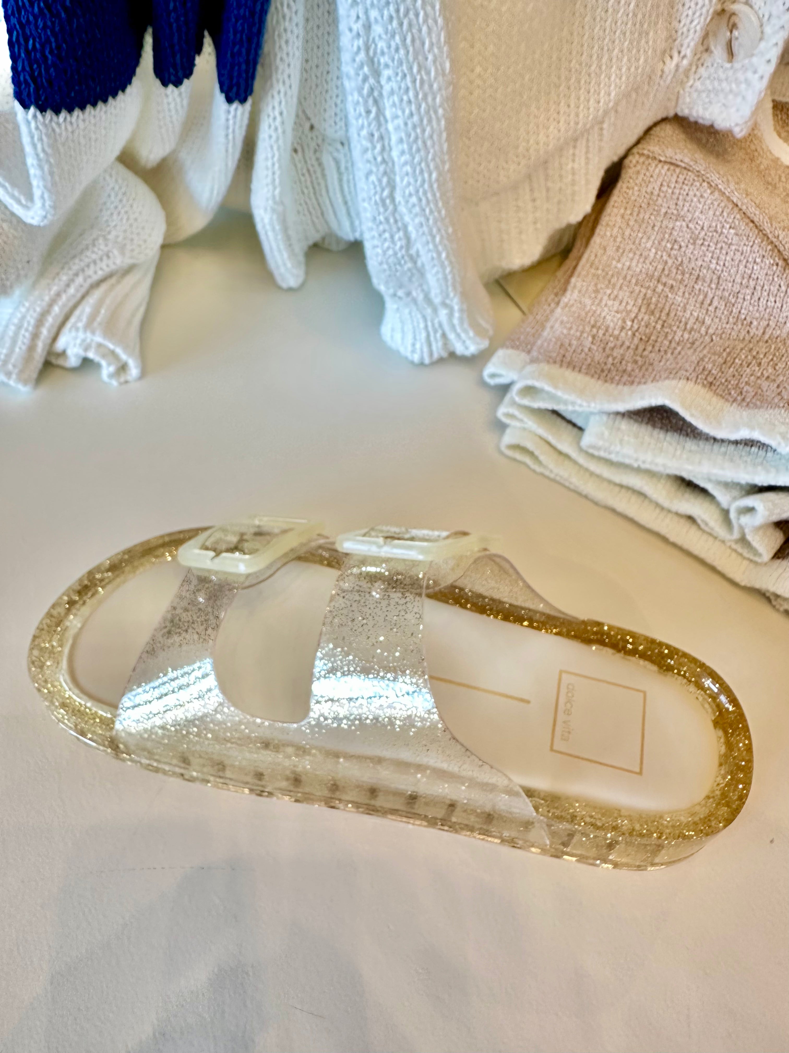 Julio Jelly Sandal-Gold