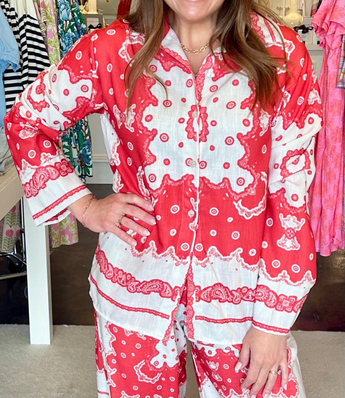 Yacht Shirt-Red Scarf
