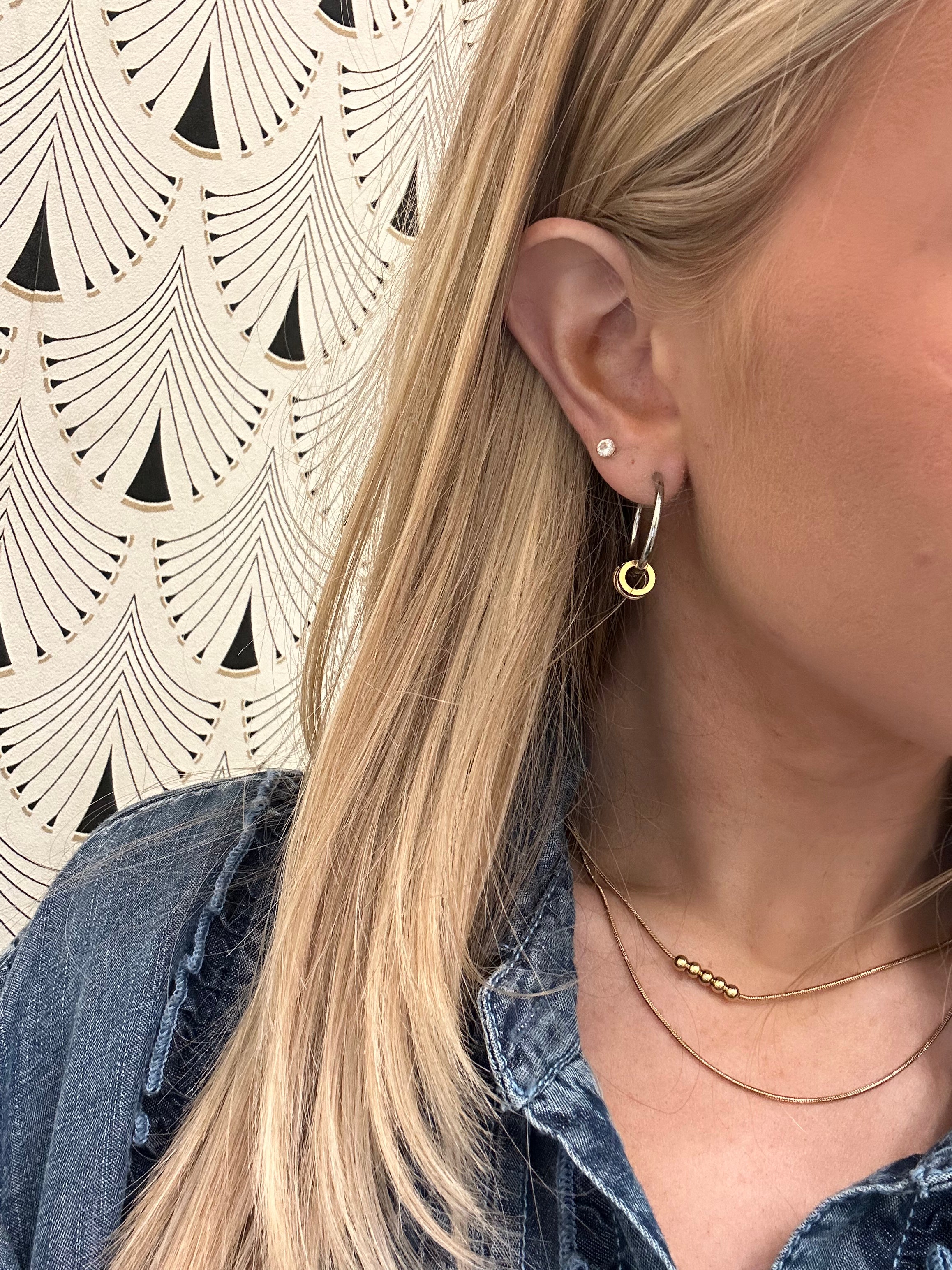 Caroline Hoops-Two Toned
