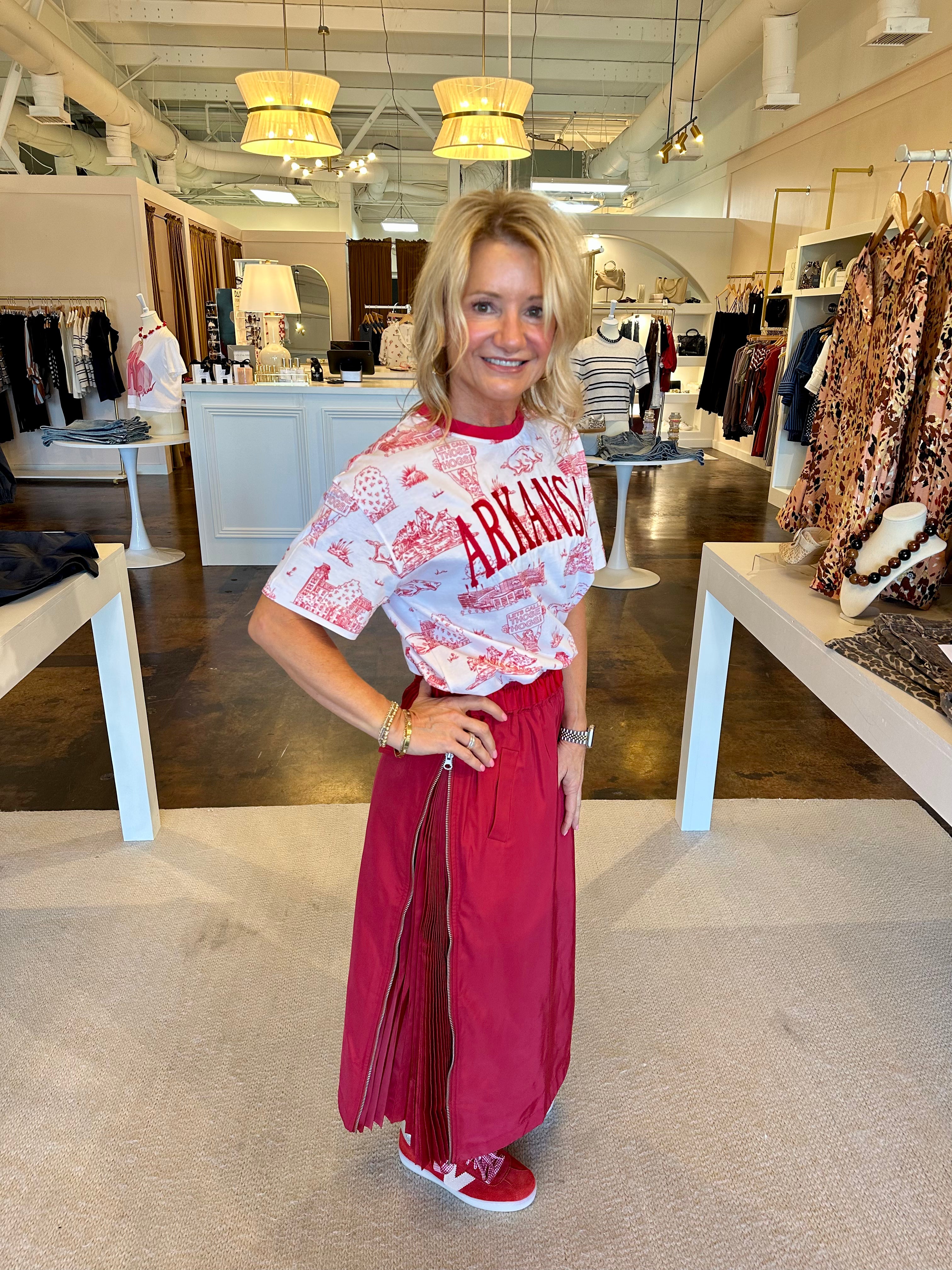 Jelani Skirt-Red