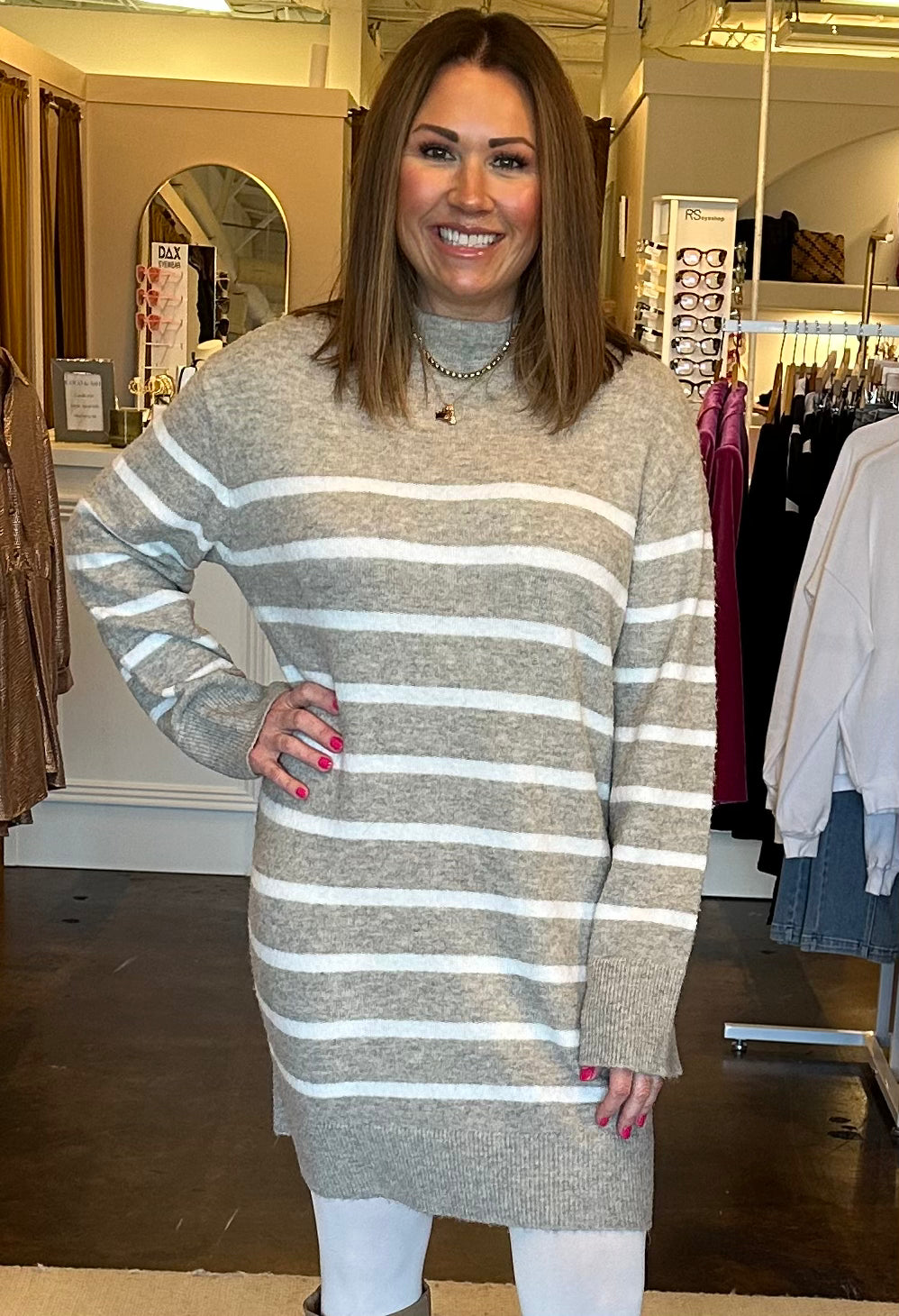 Fin Stripe Sweater Dress