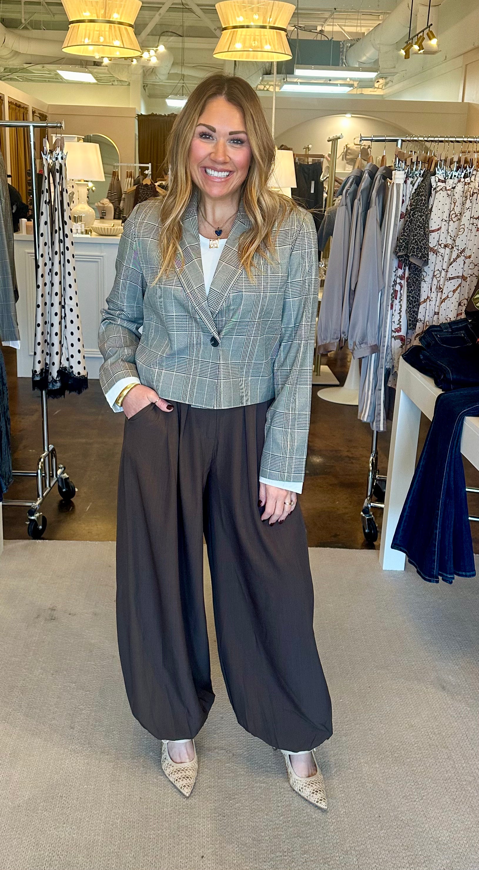 Laito Blazer-Black & Toast