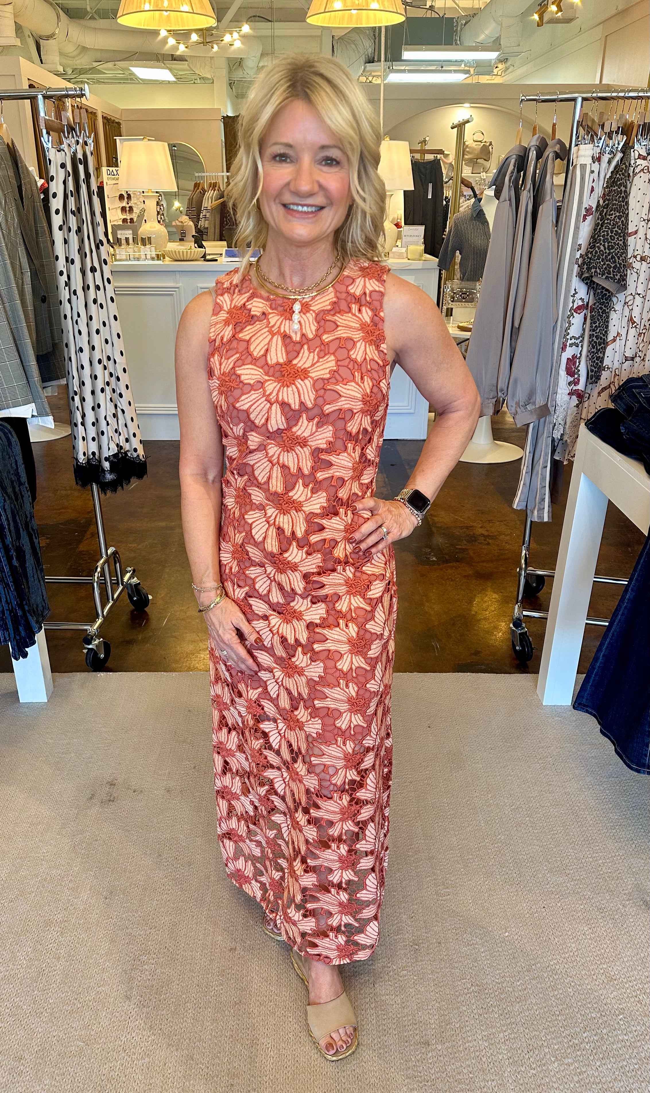 The Florence Dress-Salmon