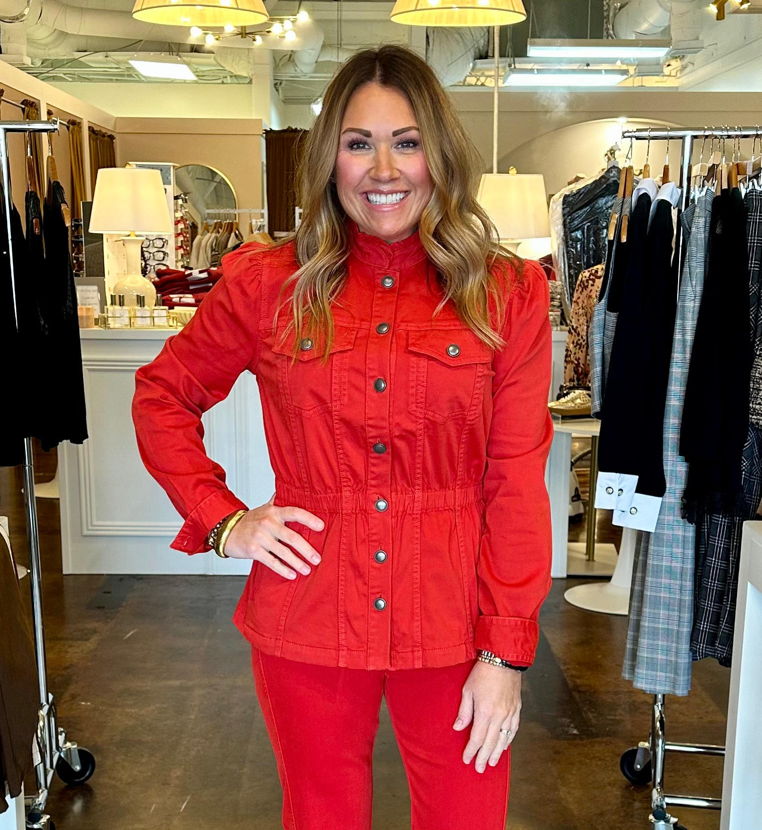 Sundance Red Trucker Jacket