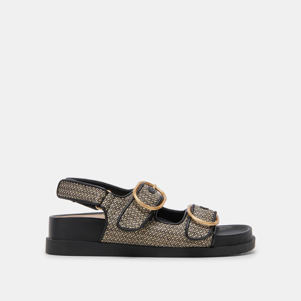 Starla Black Multi Woven Sandal