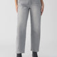 Twisted Seam Barrel Jean-Grey Mist