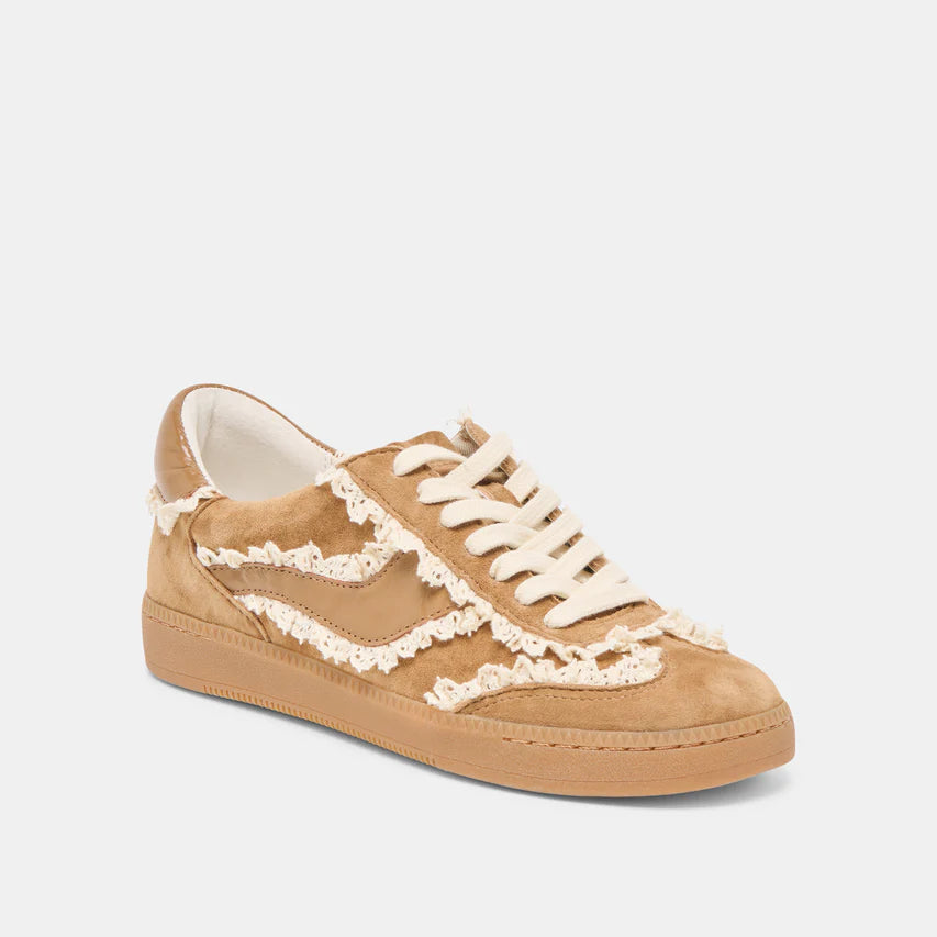 Notice Lace Sneaker-Brown Suede