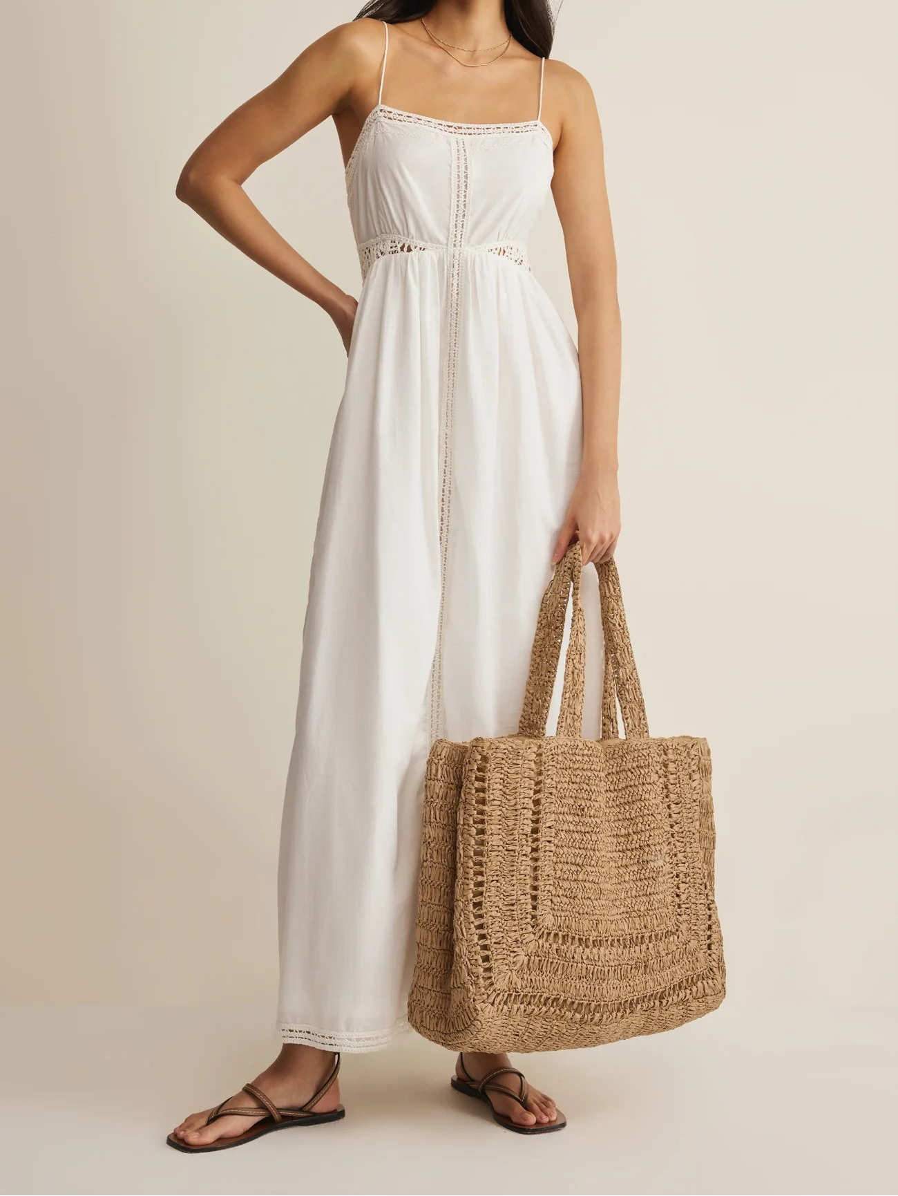 Hideaway Raffia Tote