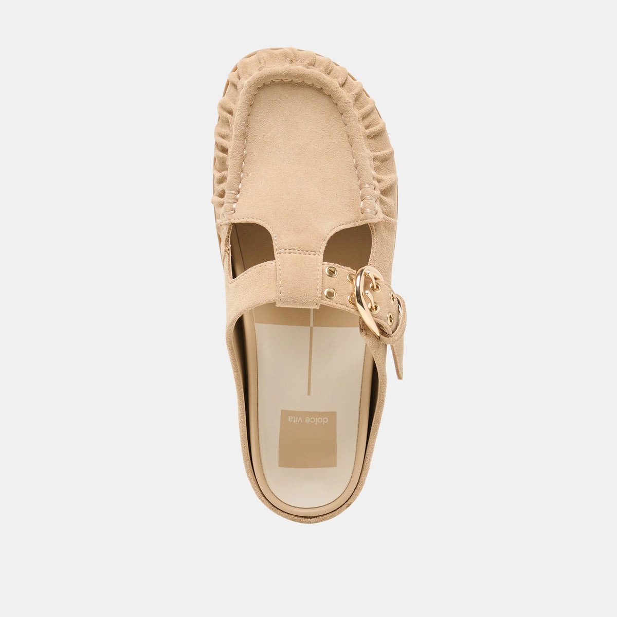 Jeanne Mule -Camel Suede