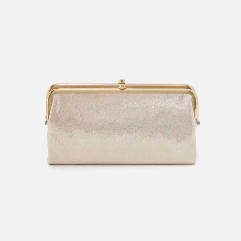 Lauren Clutch Wallet-Sand Shimmer