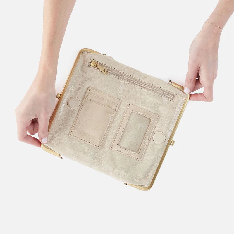 Lauren Clutch Wallet-Sand Shimmer