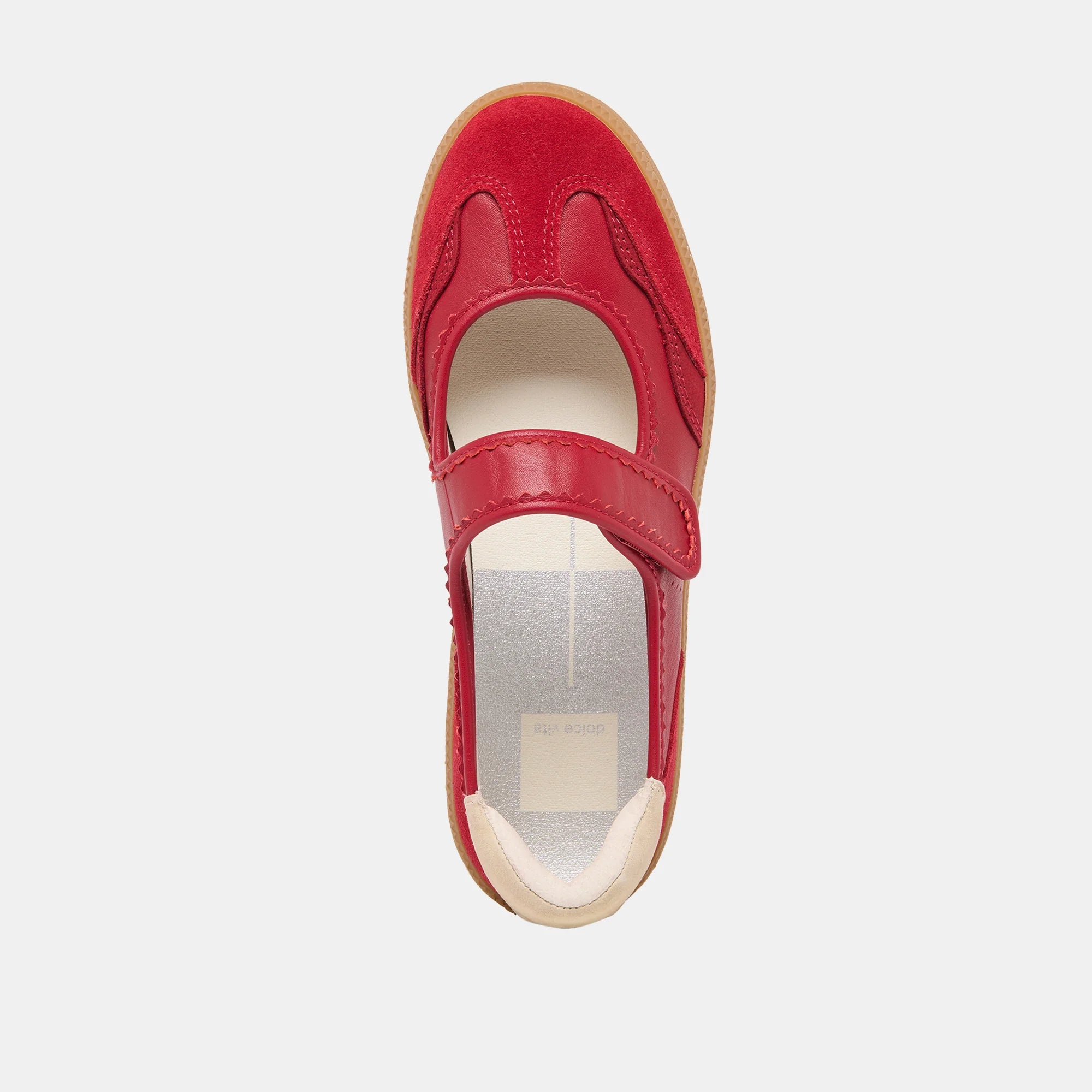 Nanet Leather Sneaker-Crimson
